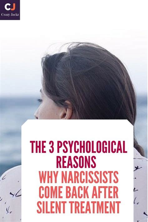 Do narcissists come back after silent treatment